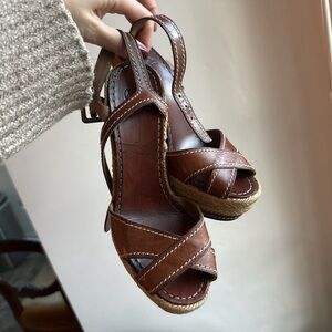 Brown Leather Women's Sandals